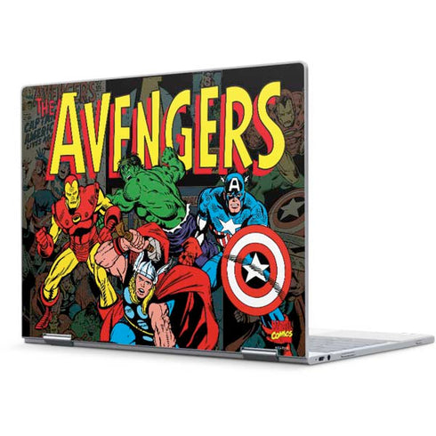 Marvel Classic Comics Avengers Assemble Pixelbook Skin